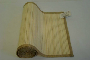 Hosszú natúr tégla alakú asztaldísz bambuszból