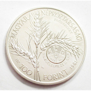 Magyarország, 100 forint 1981 - FAO - PRÓBAVERET aUNC+