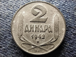 Szerbia II. VH Német megszállás 2 dínár 1942 ?? (id82117)