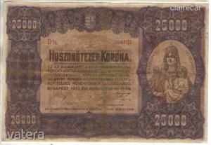 25000 korona 1922 1. (meghosszabbítva: 3097594145) - Vatera.hu Kép