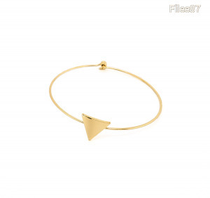 LAS VEGAS háromszög geometrikus női karkötő-arany