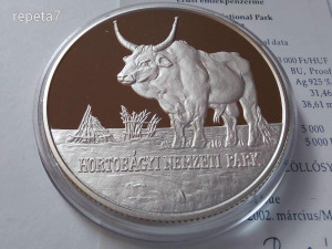 2002 Hortobágy ezüst 3000 forint PROOF UNC.