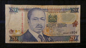 Kenya 20 Shilingi 1995 F+ (BK36 2s)