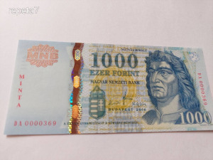 2008 MINTA  1000 forint UNC.!!! bankjegyvédőben