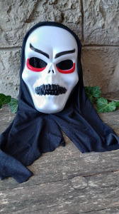 Halloween Démon koponya maszk álarc farsangi jelmez kiegészítő